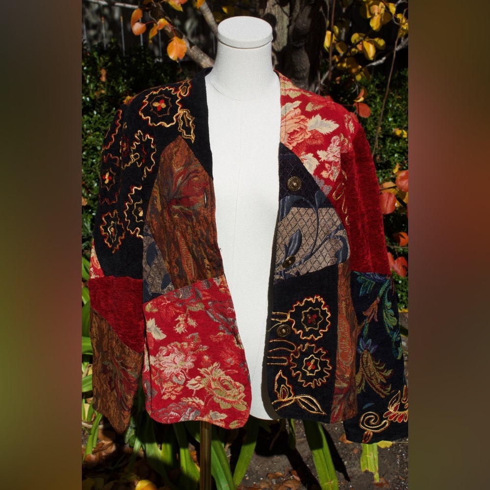Vintage Patchwork Jacket - image 2